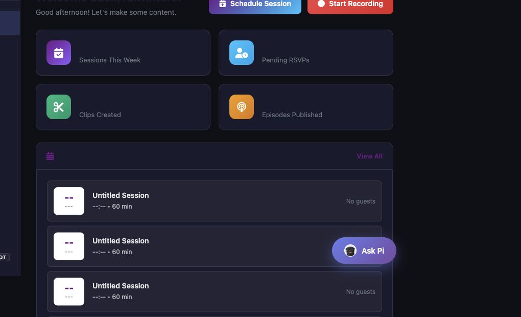 Content production connected to the creator business in MyPodOps