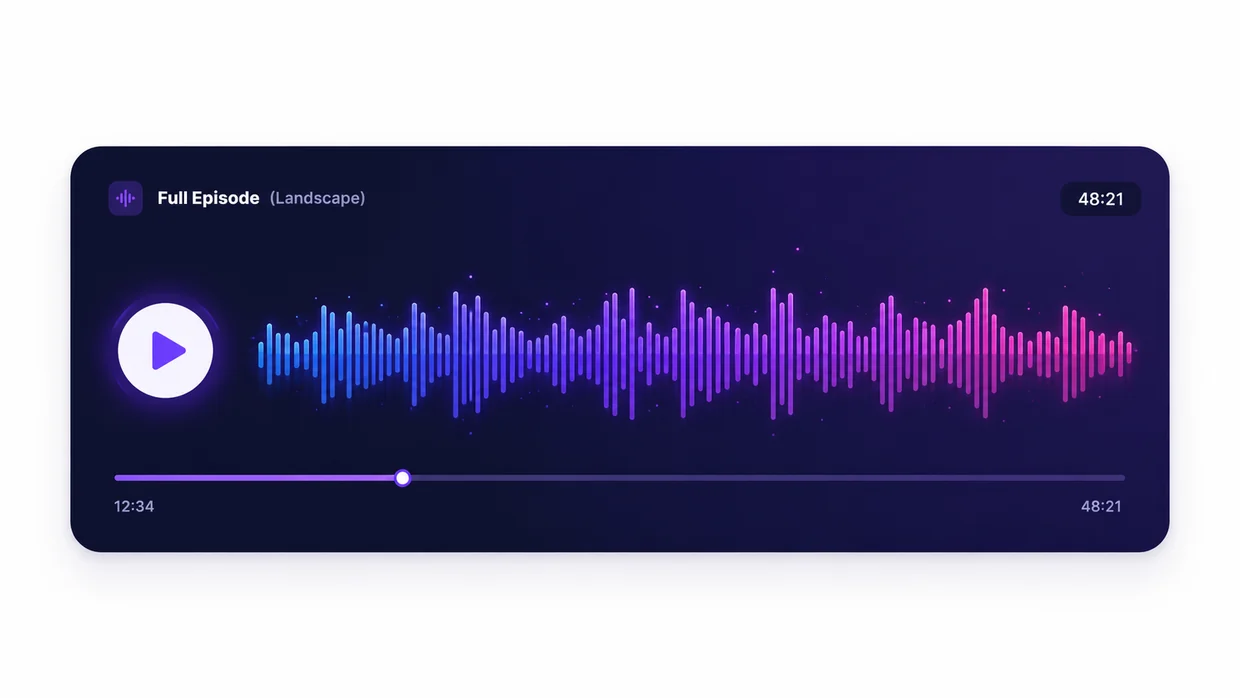 Full episode landscape player from MyPodOps