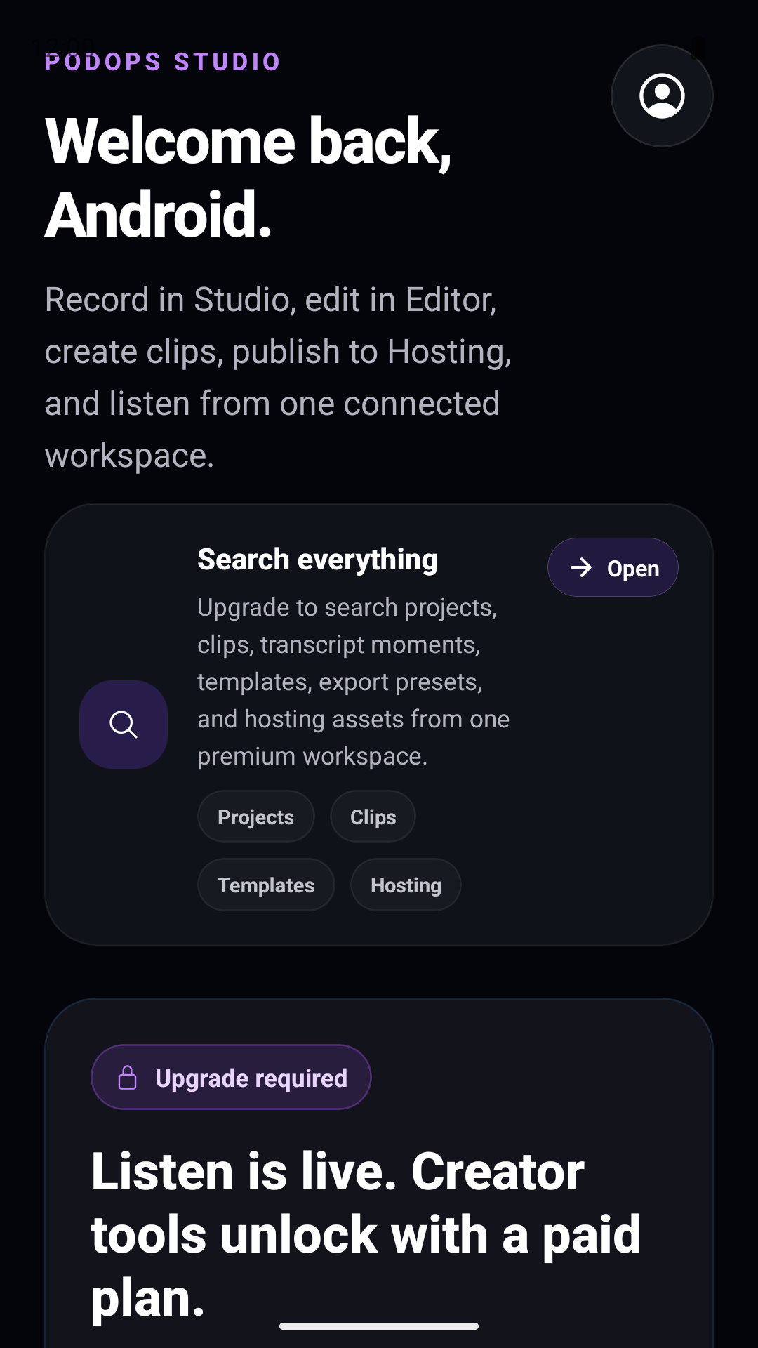 Publish from the MyPodOps mobile app