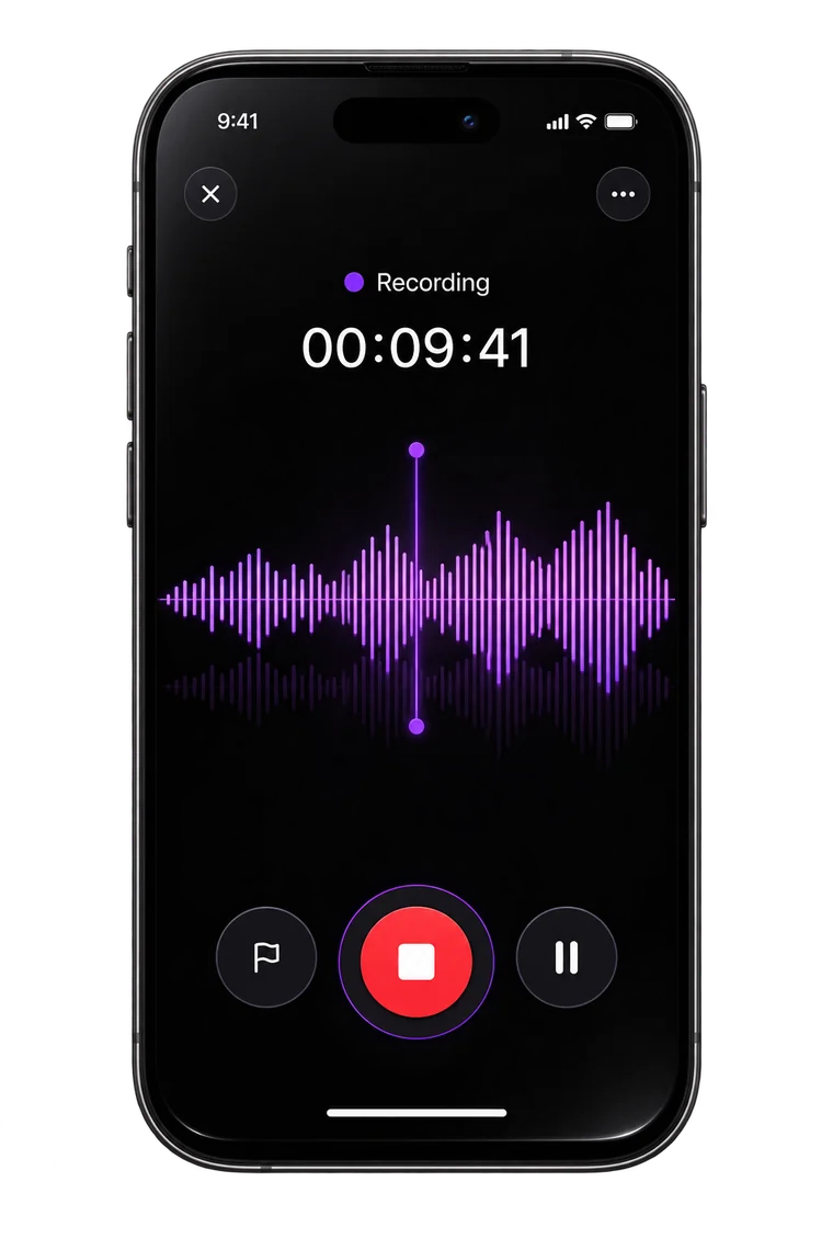 Record on the MyPodOps app